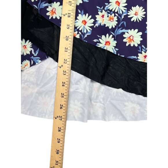 Grace Karin Floral Daisy Print Swim Top With Adjustable Straps Medium - Picture 9 of 12